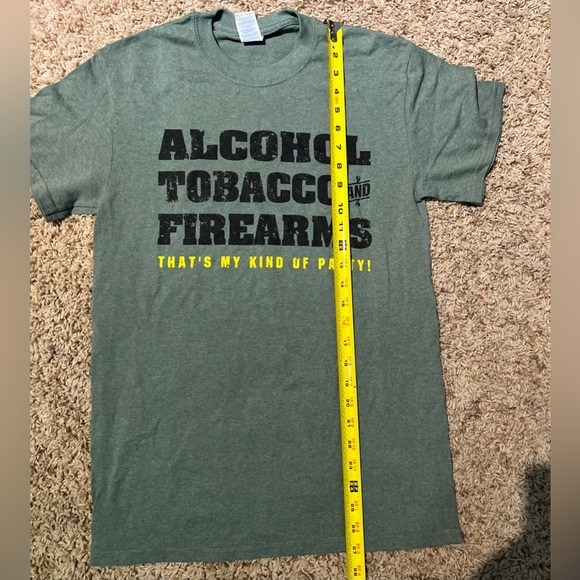Alcohol tobacco party funny shirt Small - Picture 2 of 4